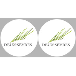 les Deux-Sèvres (2fois 5cm) - Sticker/autocollant