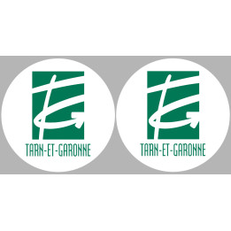 le Tarn et Garonne (2fois 5cm) - Sticker/autocollant