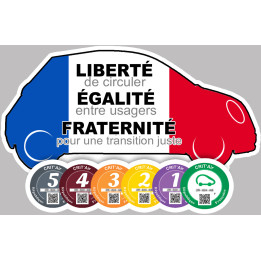 ZFE Vignette Critair gueux (15x10cm) - Sticker/autocollant