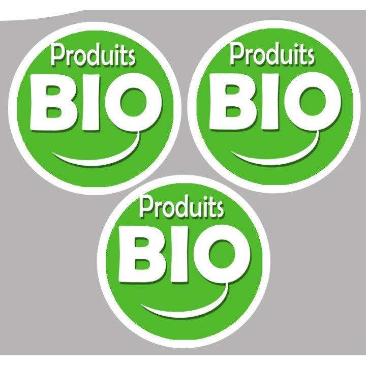 produit bio (3 fois 5cm) - Sticker / autocollant