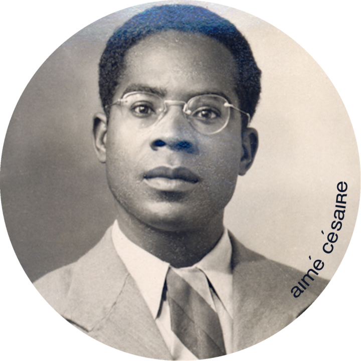 Aimé CESAIRE (20x20cm) - Sticker/autocollant