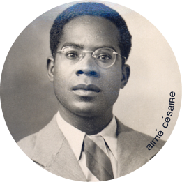 Aimé CESAIRE (10x10cm) - Sticker/autocollant
