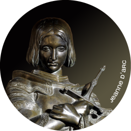 Jeanne d'Arc (15x15cm) - Sticker/autocollant