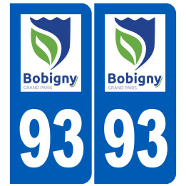 immatriculation Bobigny 93 - Sticker/autocollant