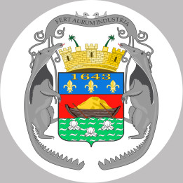 Cayenne blason - 15x15cm - Sticker/autocollant