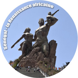 Le Sénégal - 5cm - Sticker/autocollant