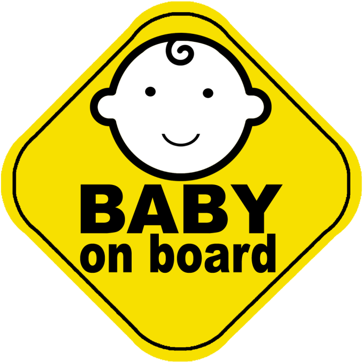 Baby on board - 15x15cm - Sticker/autocollant