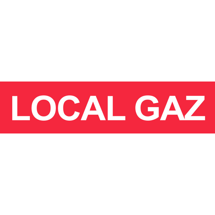 Local GAZ (29x7cm) - Sticker/autocollant
