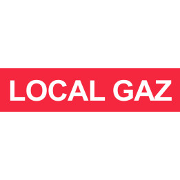 Local GAZ (15x3.5cm) - Sticker/autocollant
