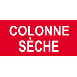 Colonne sèche - 10x4.5cm - Sticker/autocollant