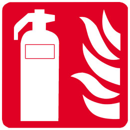 Équipement extincteur d'incendie (10cm) - Sticker/autocollant