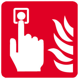 Point d'alarme incendie (20cm) - Sticker/autocollant