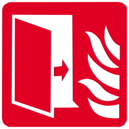 Porte coupe feu (20cm) - Sticker/autocollant