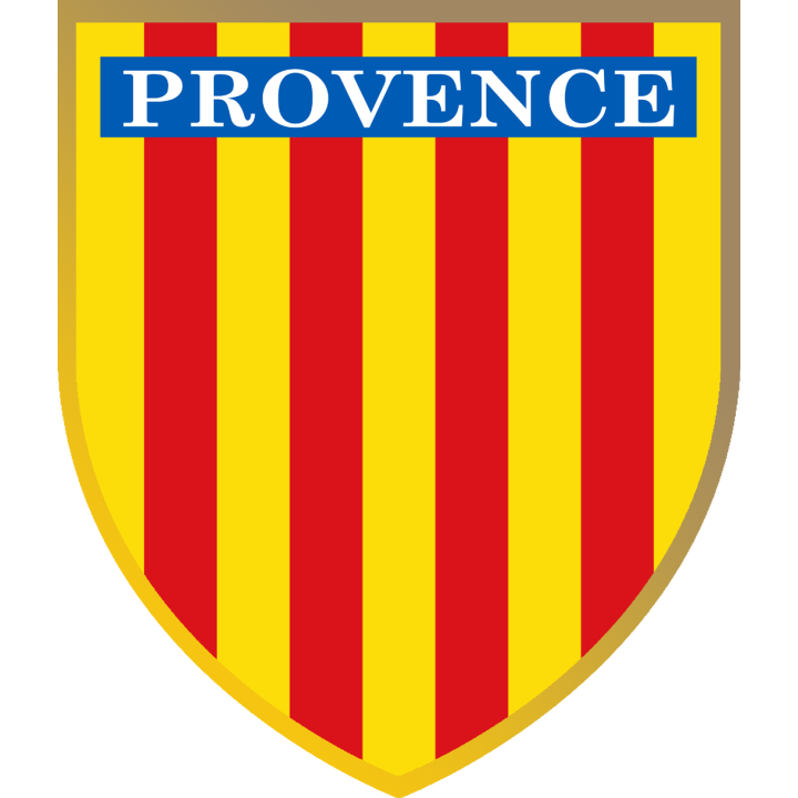 Drapeau de la Provence - 5x4.2cm - Sticker/autocollant