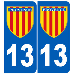 Immatriculation Provence 13 Bouches du Rhône - Sticker/autocollant