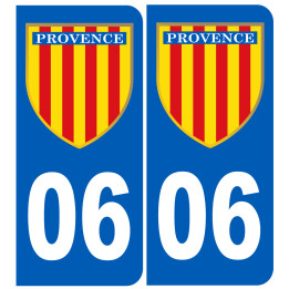 Immatriculation Provence 06 Alpes-Maritimes - Sticker/autocollant