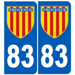 Immatriculation Provence 83 Var - Sticker/autocollant