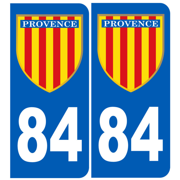 Immatriculation Provence 84 Vaucluse - Sticker/autocollant