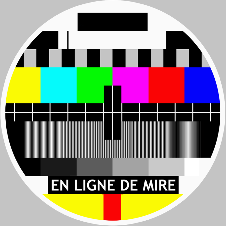 EN LIGNE DE MIRE - 15x15cm - Sticker/autocollant