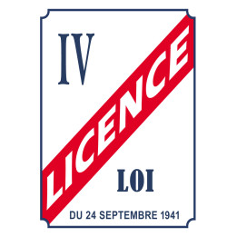 LICENCE IV - 21x15cm - Sticker/autocollant