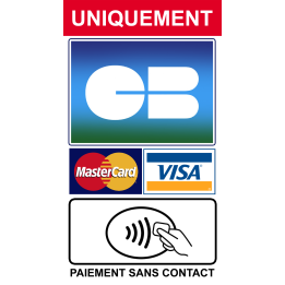 Paiement CB uniquement - 10x5.5cm - Sticker/autocollant