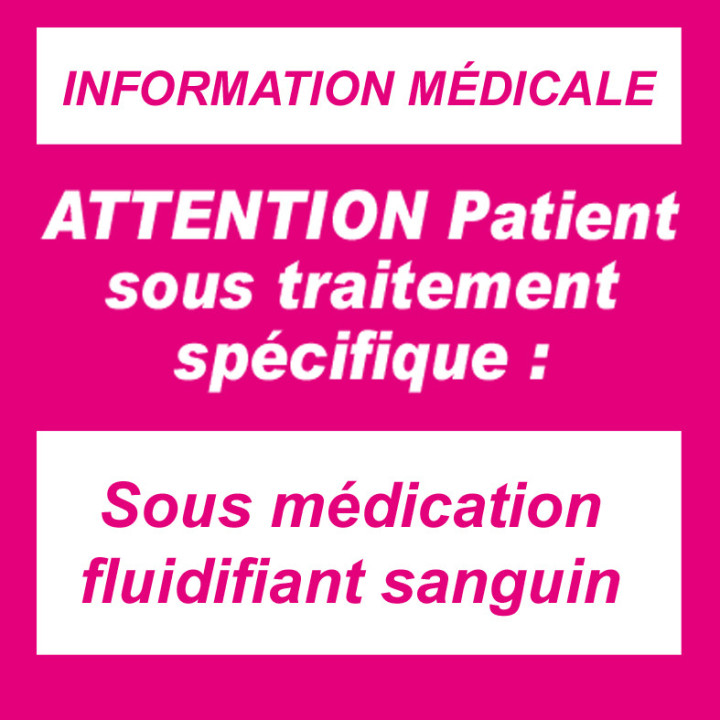 Sous fluidifiant sanguin (10x10cm) - Sticker/autocollant