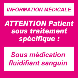 Sous fluidifiant sanguin (20x20cm) - Sticker/autocollant