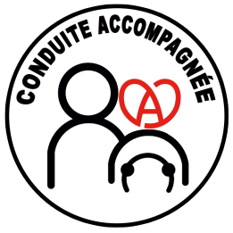 Conduite accompagnée Alsacien-Alsacienne (15cm) - Sticker/autocollant