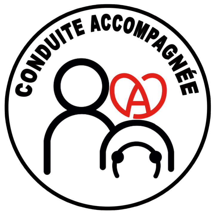 Conduite accompagnée Alsacien-Alsacienne (15cm) - Sticker/autocollant