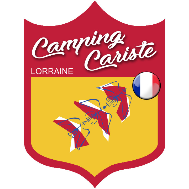 Campingcariste Lorraine - 10x7.5cm - Sticker/autocollant