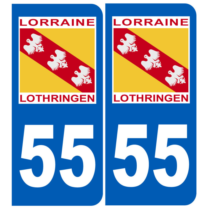 immatriculation 57 Lothringen Lorraine - Sticker/autocollant