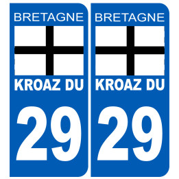 Immatriculation 29 Kroaz-Du - Sticker/autocollant