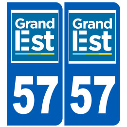 Immatriculation 57 Grand Est - Sticker/autocollant