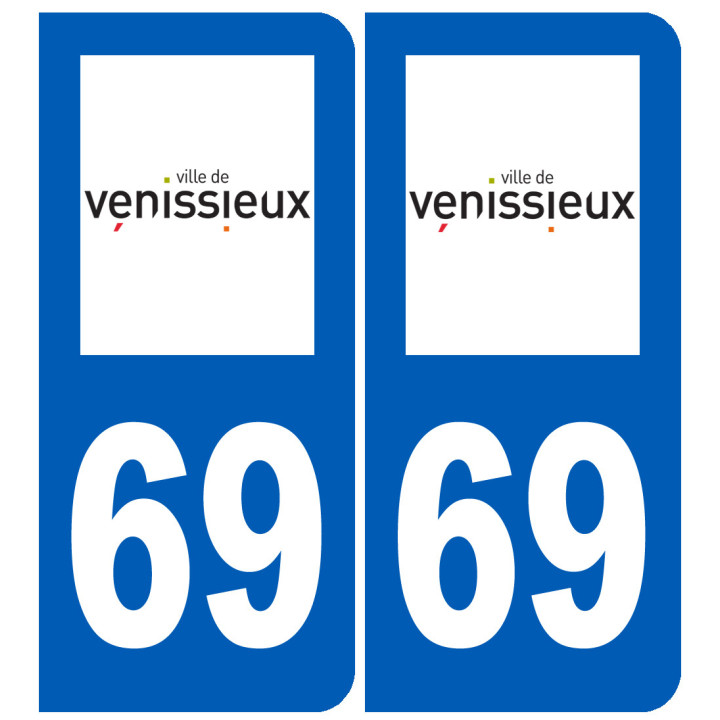immatriculation 33 Vénissieux - Sticker/autocollant