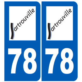 immatriculation 78 Sartrouville - Sticker/autocollant
