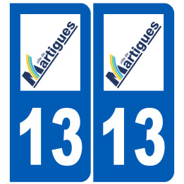 immatriculation 13 Martigues - Sticker/autocollant