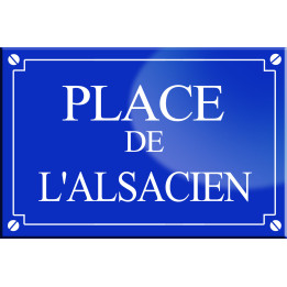 Place de l'Alsacien - 20x13,2 cm - Sticker/autocollant