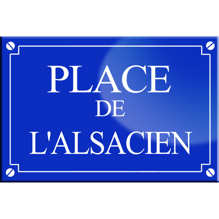 Place de l'Alsacien - 20x13,2 cm - Sticker/autocollant