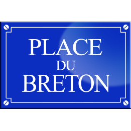 Place du Breton - 20x13,2 cm - Sticker/autocollant