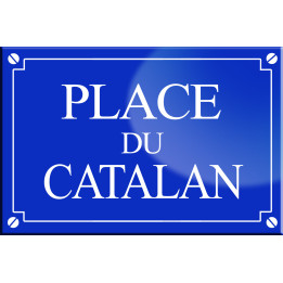 Place du Catalan - 20x13,2 cm - Sticker/autocollant