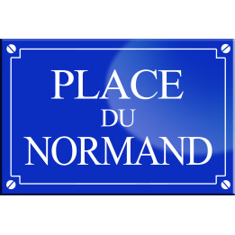 Place du Normand - 20x13,2 cm - Sticker/autocollant