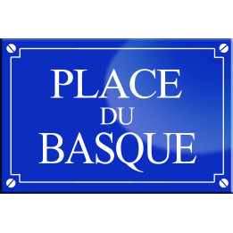 Place du Basque - 20x13,2 cm - Sticker/autocollant