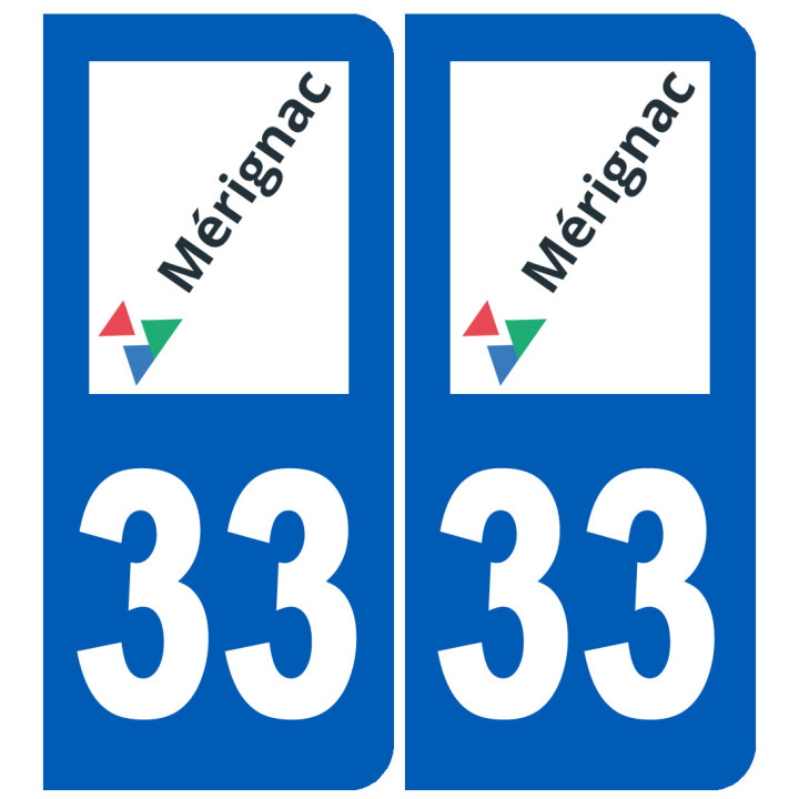 immatriculation Mérignac 33 - Sticker/autocollant