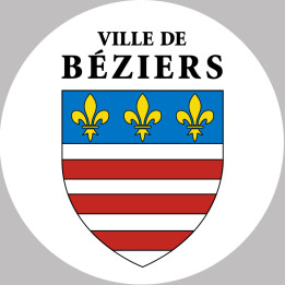 Béziers (15x15cm) - Sticker/autocollant