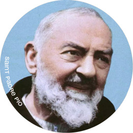 Saint Padre Pio (5x5cm) - Sticker/autocollant