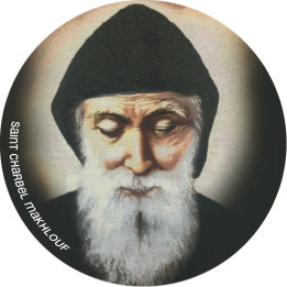 Saint Charbel Makhlouf (20x20cm) - Sticker/autocollant