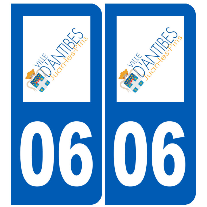 immatriculation Antibes 06 - Sticker/autocollant