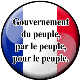 Pour le peuple par le peuple - 5cm - Sticker/autocollant