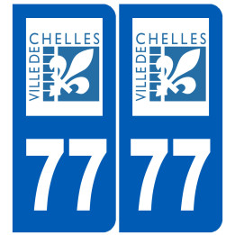 immatriculation Chelles 77 - Sticker/autocollant