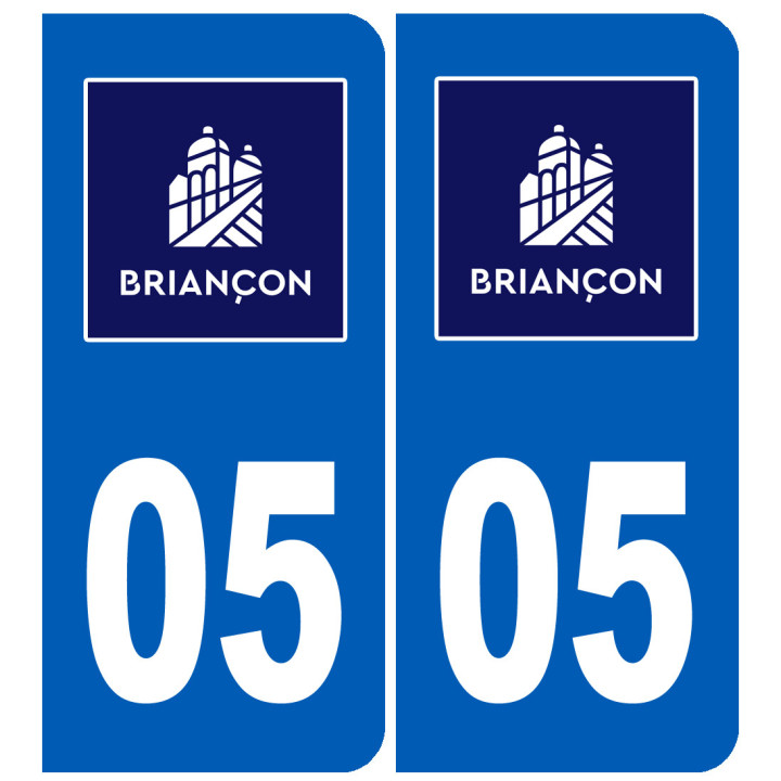 immatriculation Briançon 05 - Sticker/autocollant